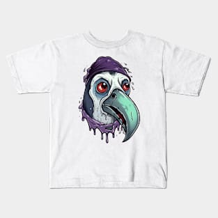 Undead Zombie Penguin Kids T-Shirt